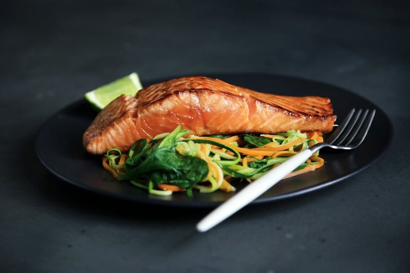Zalm met groenten