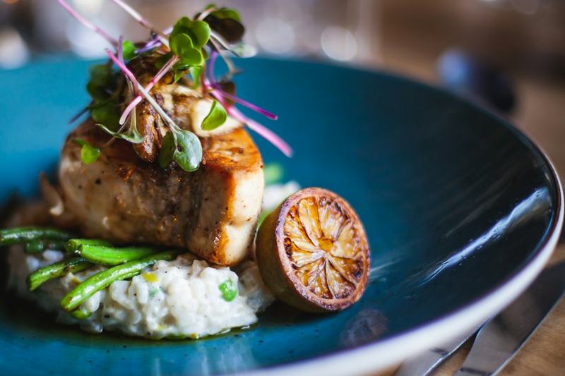 Kabeljauw met risotto